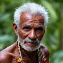 Indigenous Amazonian community elder